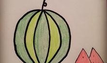 吃瓜的人绘画儿童,吃瓜群众视角下的童趣世界